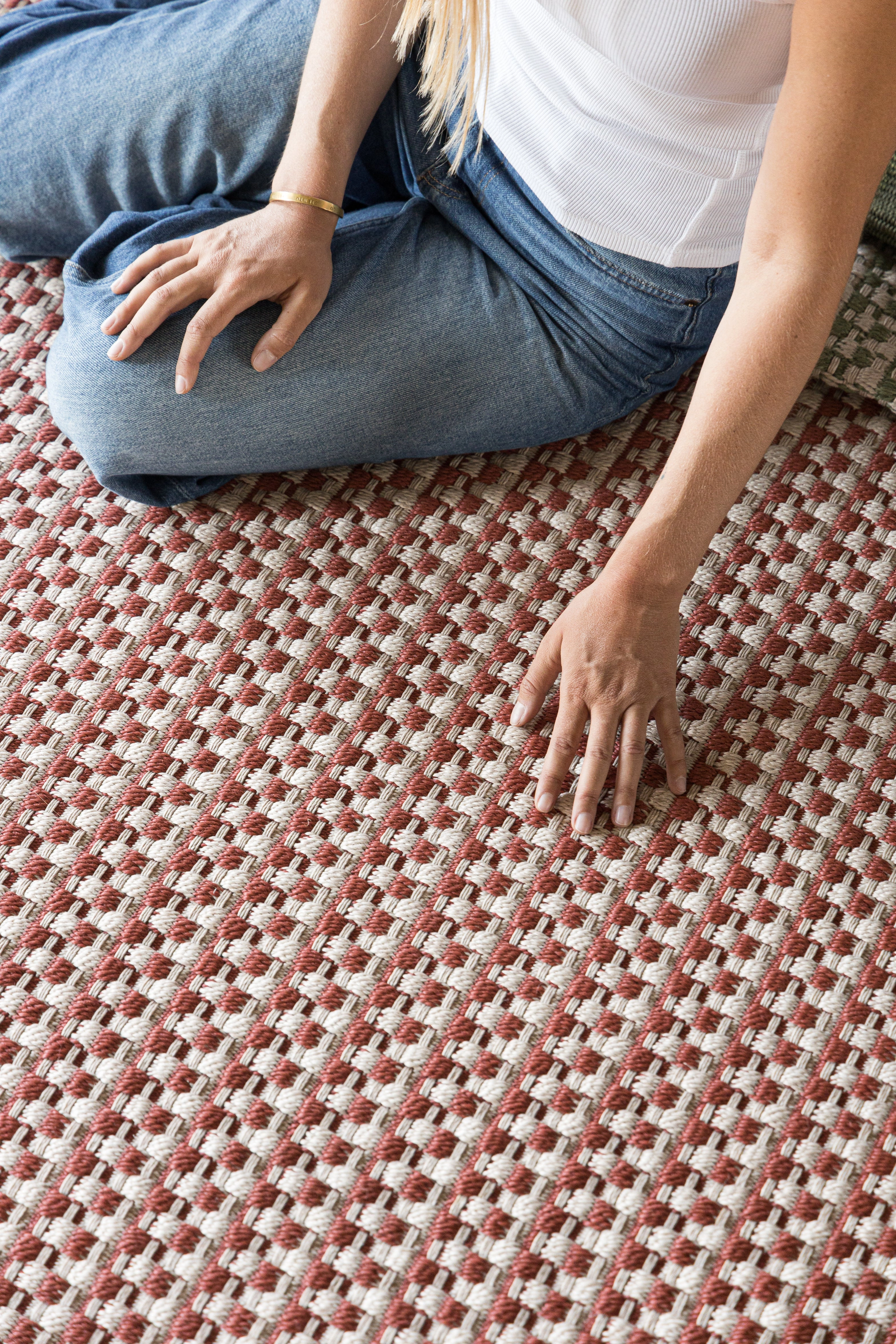 ALFOMBRA LAVABLE CESTERÍA TERRACOTA DT 3488 - 250 CM X 350 CM