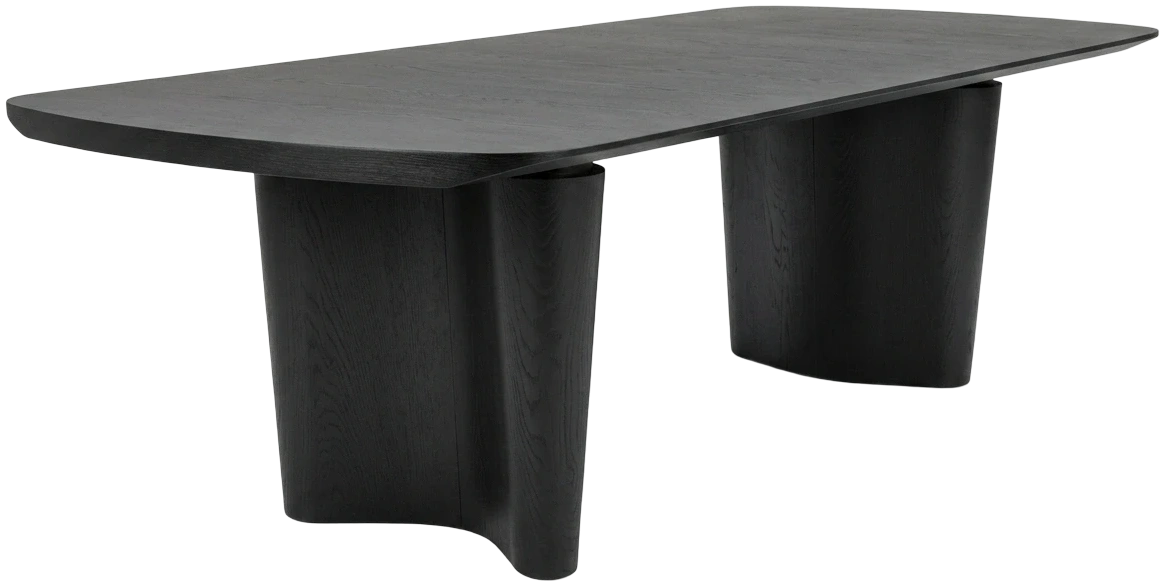 Comedor Liquen ebano 270x120x76