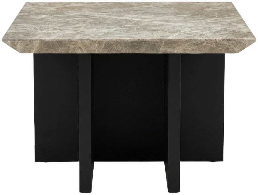 Mesa Lateral Genova – 70×70 mármol Hermes grey