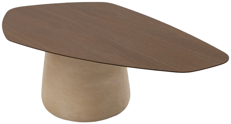Mesa centro Seixo 120x70x43 Malto mineral