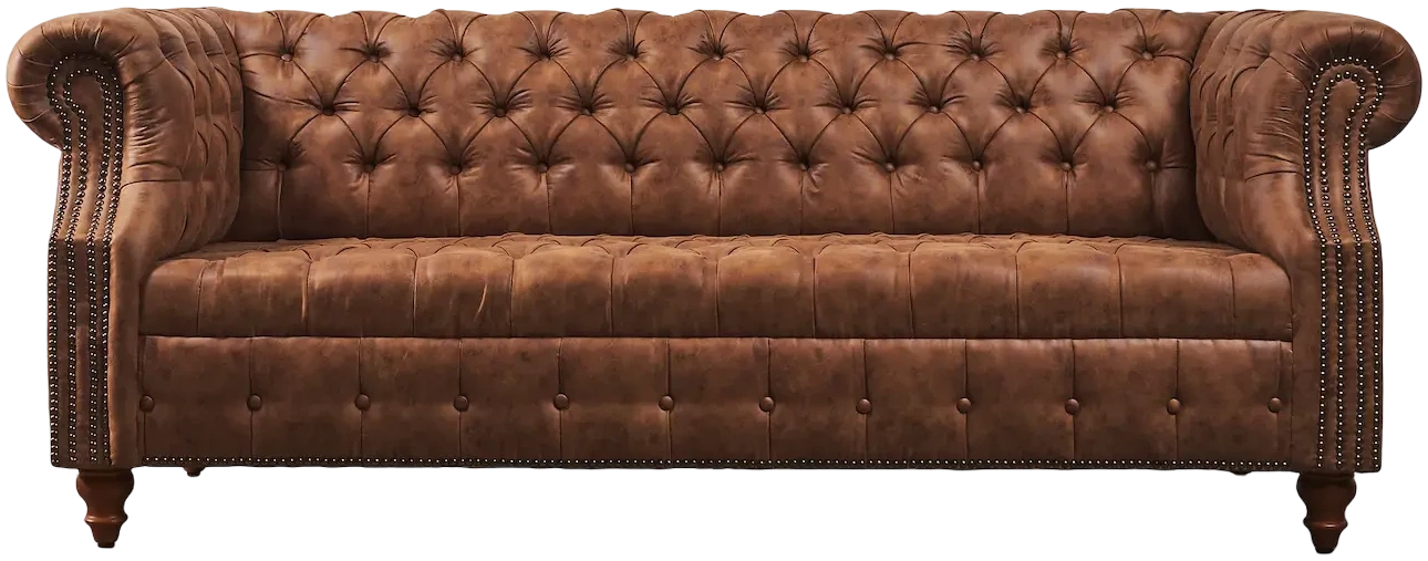 Sofá Chesterfield Capitoné Eco cuero