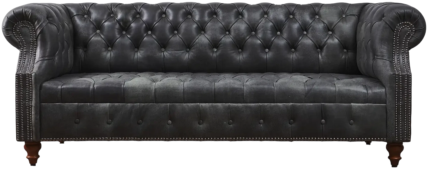 Sofá Chesterfield Capitoné cuero
