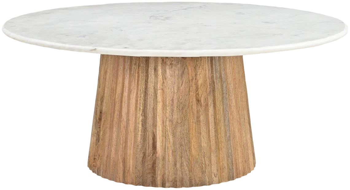 Mesa Centro Icon 3 Natural Marmol Blanco