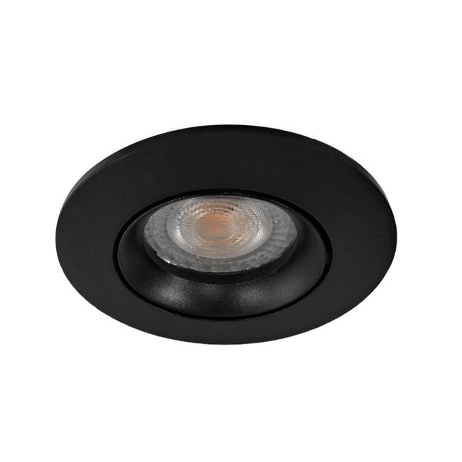 Foco embutido aluminio negro Ø 9cm GU10 - MUFO0130