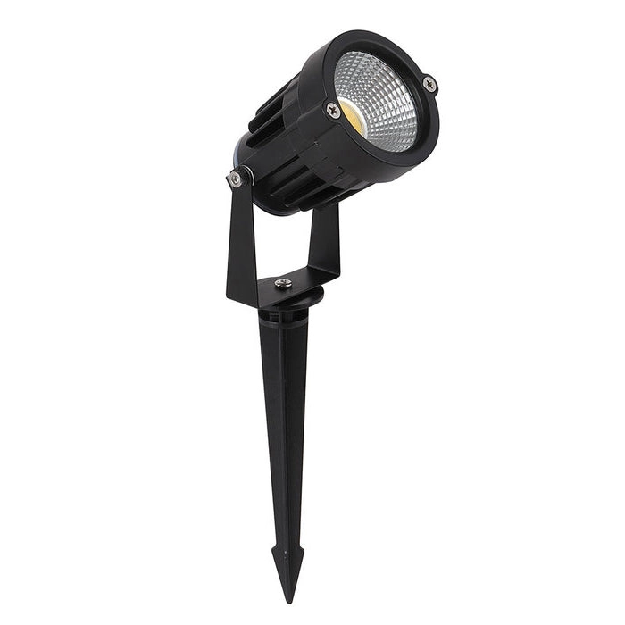 Foco estaca jardín negro LED 5W - BEES0003