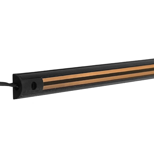 Riel magnético 24V ultra mini slim para foco de cielo 100cm Negro - TORI0002