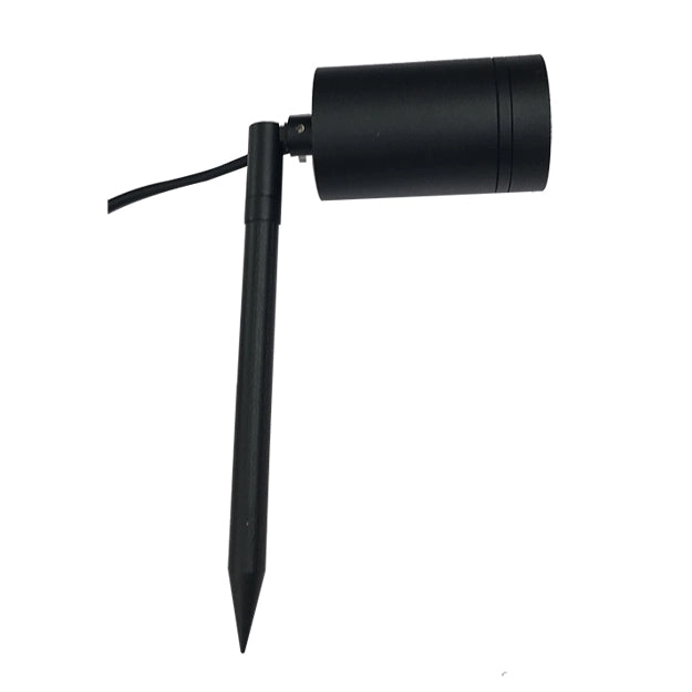 Estaca jardín metal negro IP65 Ø 6x24 cm GU10 - TOES0001