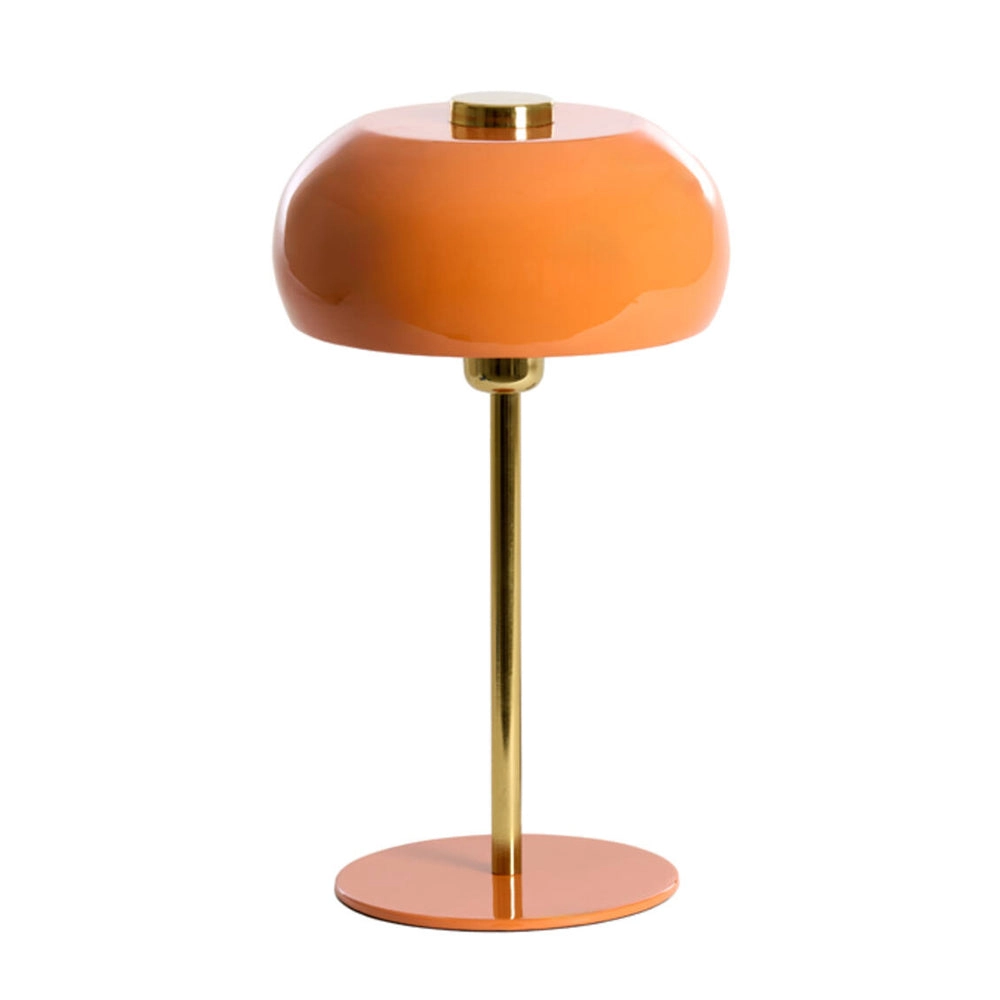 Lámpara de mesa metal naranja brillante oro Ø23x40 cm E27- LLLS0410