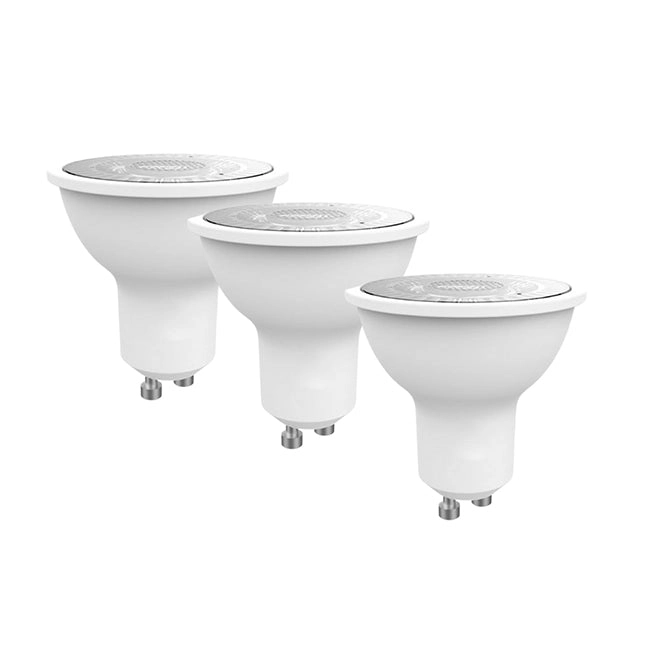 Pack triple ampolleta luz cálida interior LED GU10x3 - DOAM0005