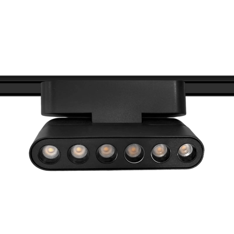 Foco riel magnético slim negro 6W 24° 48V 3000K - KOFO0015