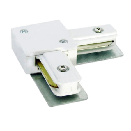 Unión tipo L para riel monofásico blanco - DWCO0004