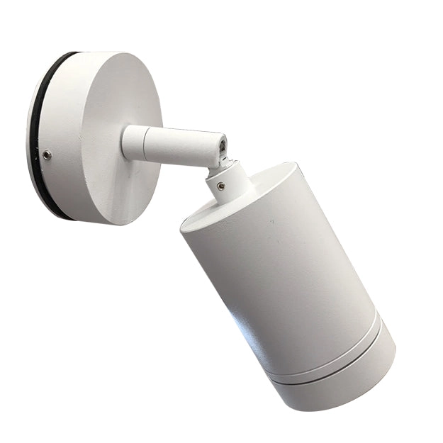 Foco aluminio exterior blanco IP65 Ø 6x17 cm GU10 - TOFO0036