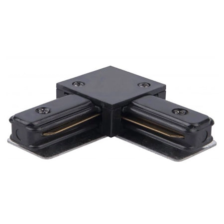 Unión tipo L para riel monofásico negro - DWCO0003