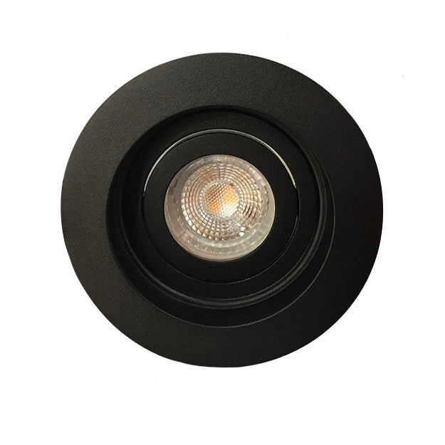 Foco embutido aluminio negro Ø 10 cm GU10 - TOFO0045