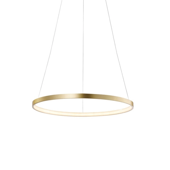 Lámpara colgante aluminio oro aro Ø 60 cm LED 38W - OYLC0002
