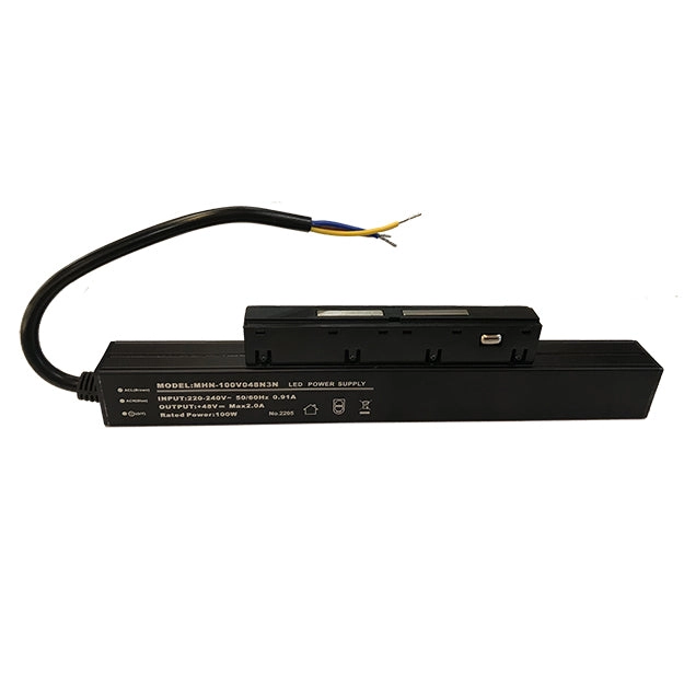 Driver negro para riel magnético 100W 48V - ARTR0002