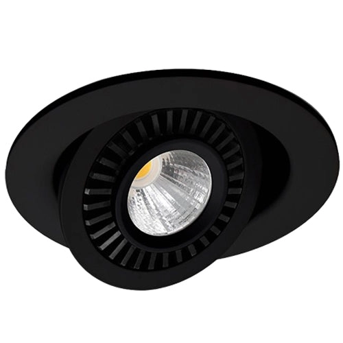 Foco embutido aluminio negro dimeable Ø10,8 cm LED 9W - TOFO0048