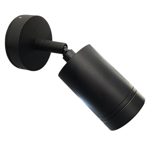 Foco aluminio exterior negro IP65 Ø 6x17 cm GU10 - TOFO0068