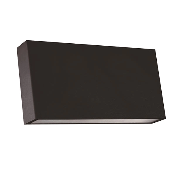 Apliqué policarbonato negro exterior IP 65 20x10 cm LED 8W - MUAP0024