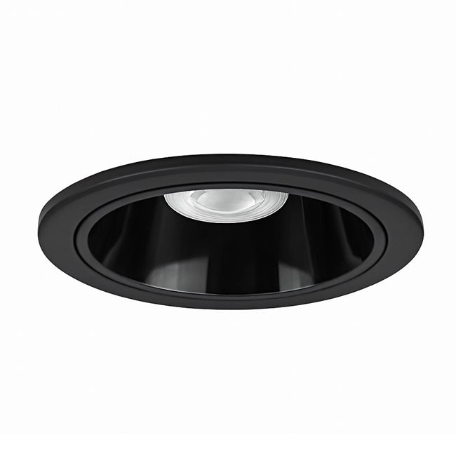 Foco embutido retraído para baño negro 3000K IP44 7W LED - MUFO0157