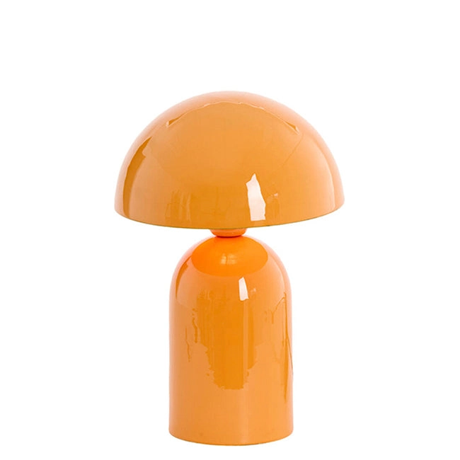 Lámpara de mesa vidrio naranja brillante Ø23x35 cm E27 - LLLS0369