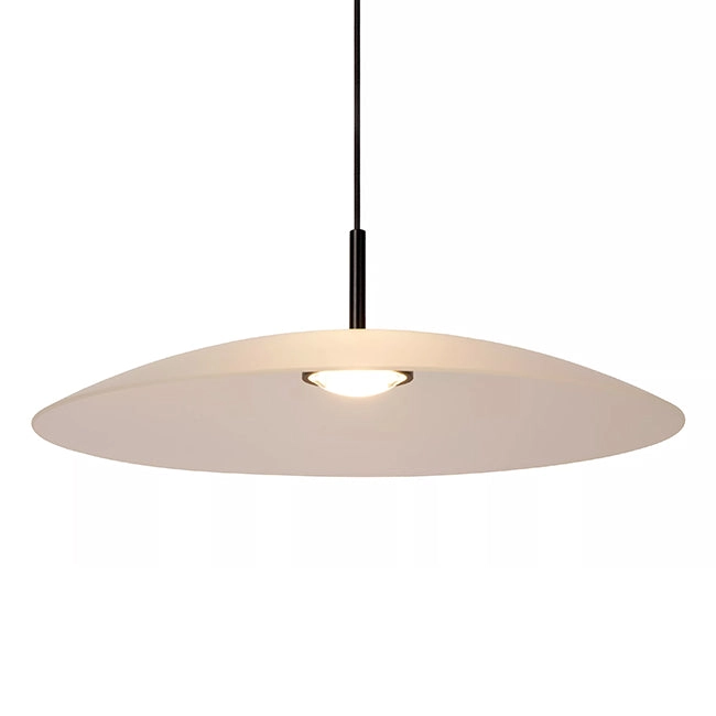 Lámpara colgante vidrio negro opal dimeable Ø 40 cm LED 11 W - LULC0305