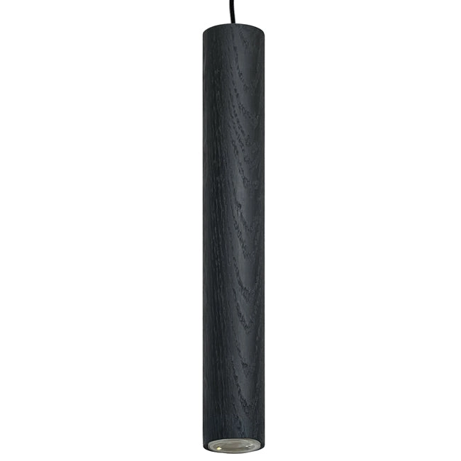 Lámpara colgante madera negro carbón dim Ø40x35cm 3.8W LED - RBLC0014