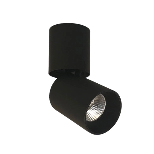 Foco sobrepuesto dirigible metal dimeable negro Ø 6,3x15 cm LED 8W - TOFO0075