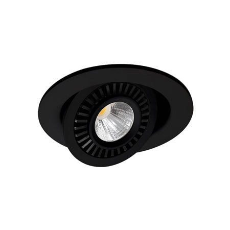 Foco embutido aluminio negro Ø 7 cm LED 4W - TOFO0009
