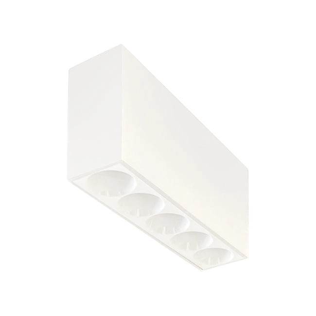 Foco sobrepuesto dimeable metal blanco 14x7 cm 5 luces LED 2W - TOFO0056