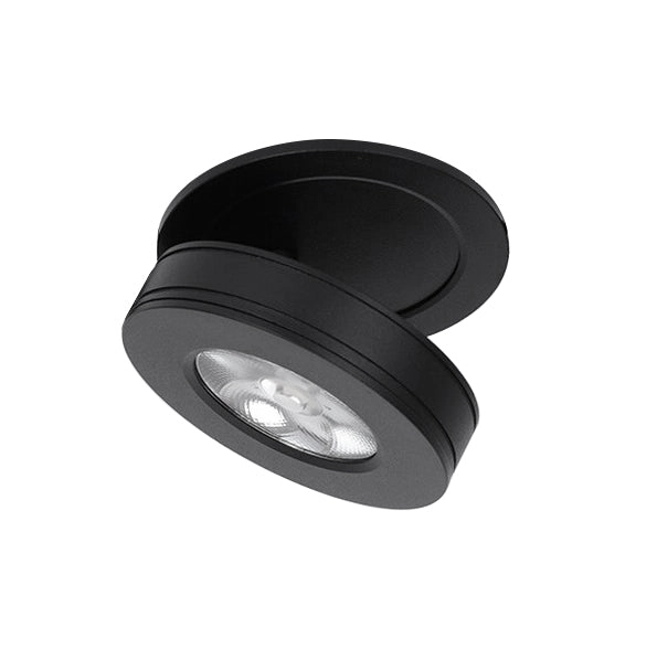 Foco embutido aluminio negro Ø 7,5 cm LED 4W - TOFO0015