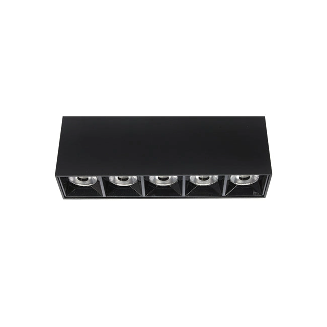Foco sobrepuesto Negro LED 10W 13.5cm 3000K IP40 - MUFO0137