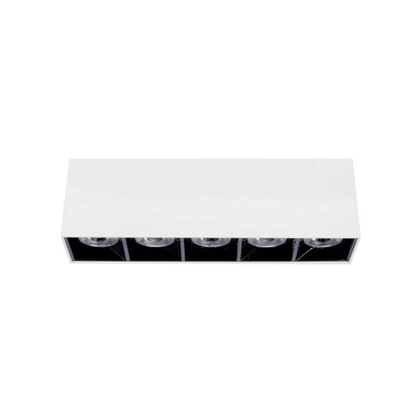 Foco sobrepuesto blanco interior negro0 LED 10W 13.5cm 3000K IP40 - MUFO0136