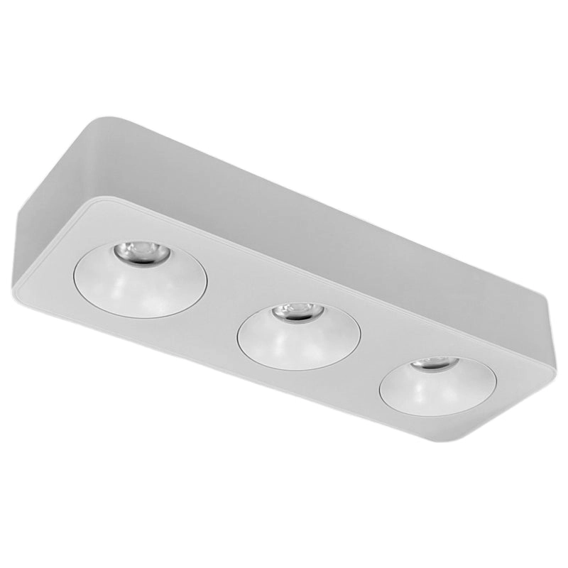 Plafon metal blanco 33x11x6 cm LED 3 luces 27 W LED - TOPL0015