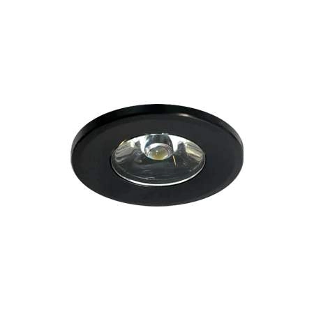 Foco embutido mini metal negro Ø 3,1x20 cm LED 1W - TOFO0003