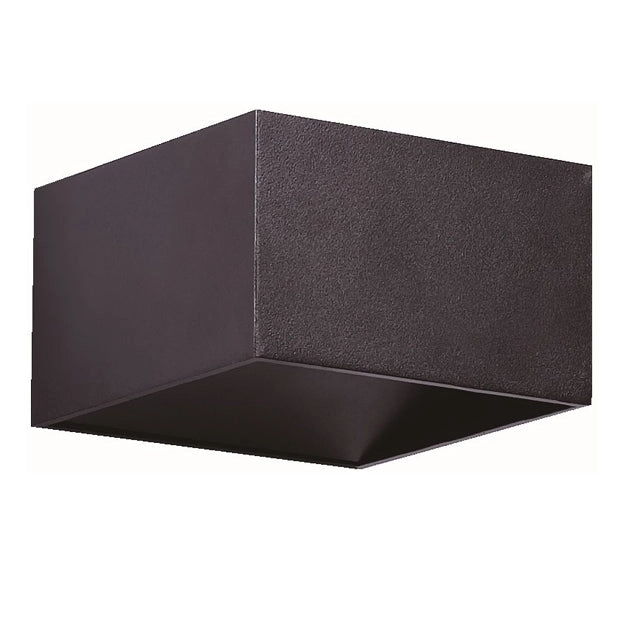 Apliqué bidireccional aluminio negro 10x6 cm LED 7W - MUAP0028