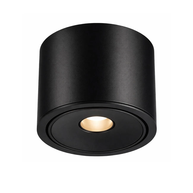 Foco sobrepuesto aluminio negro basculante dimeable 5W LED - TOFO0119