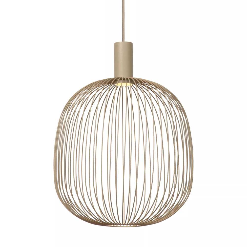 Lámpara colgante metal taupe Ø40x42cm GU10 - LULC0359