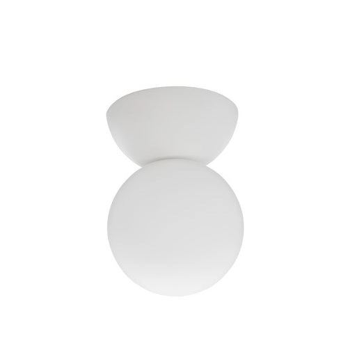 Plafón o aplique concreto vidrio empavonado Ø8x11,5 cm G9 - ARPL0002