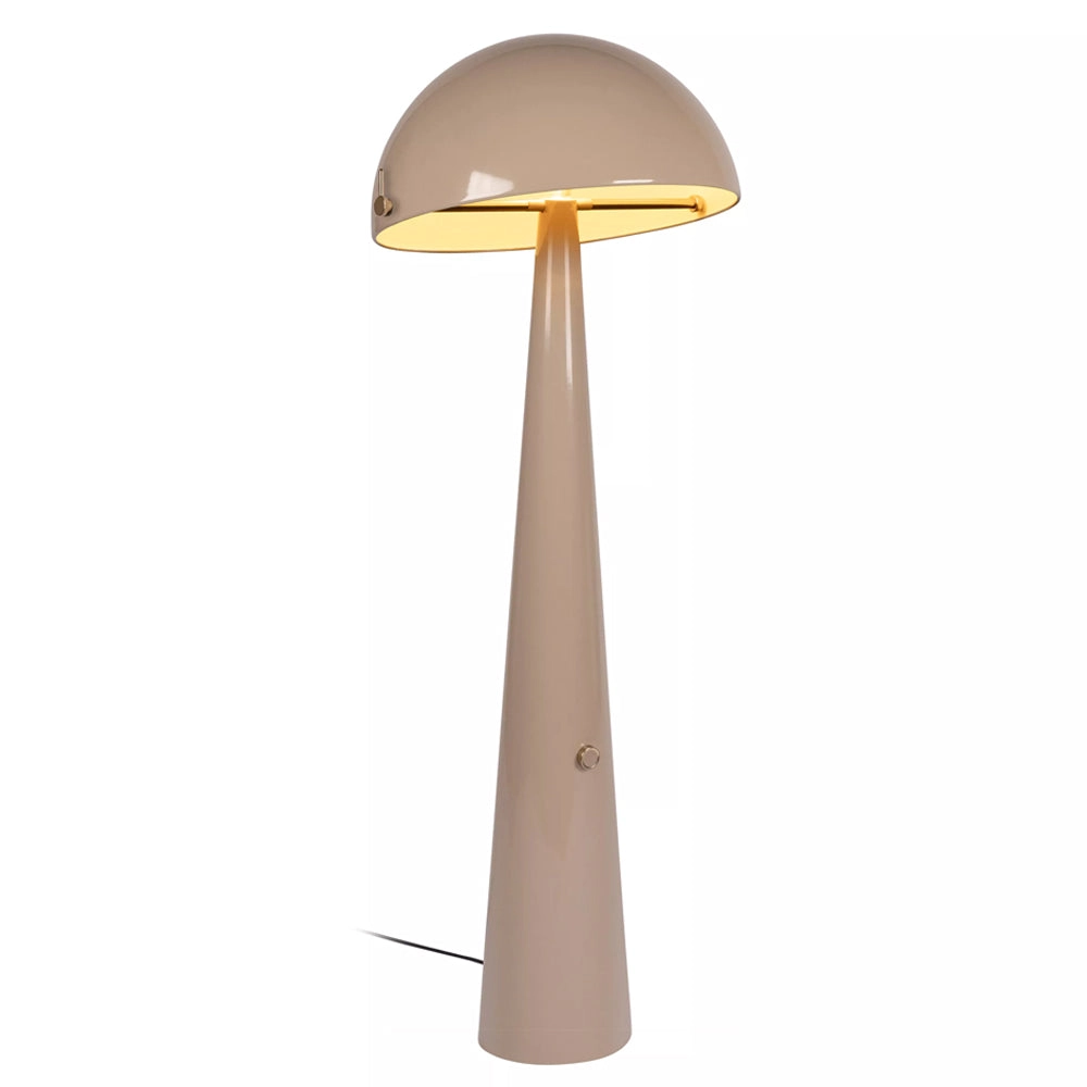 Lámpara de pie metal taupe Ø52,6x1,42 cm E27 - LULP0136