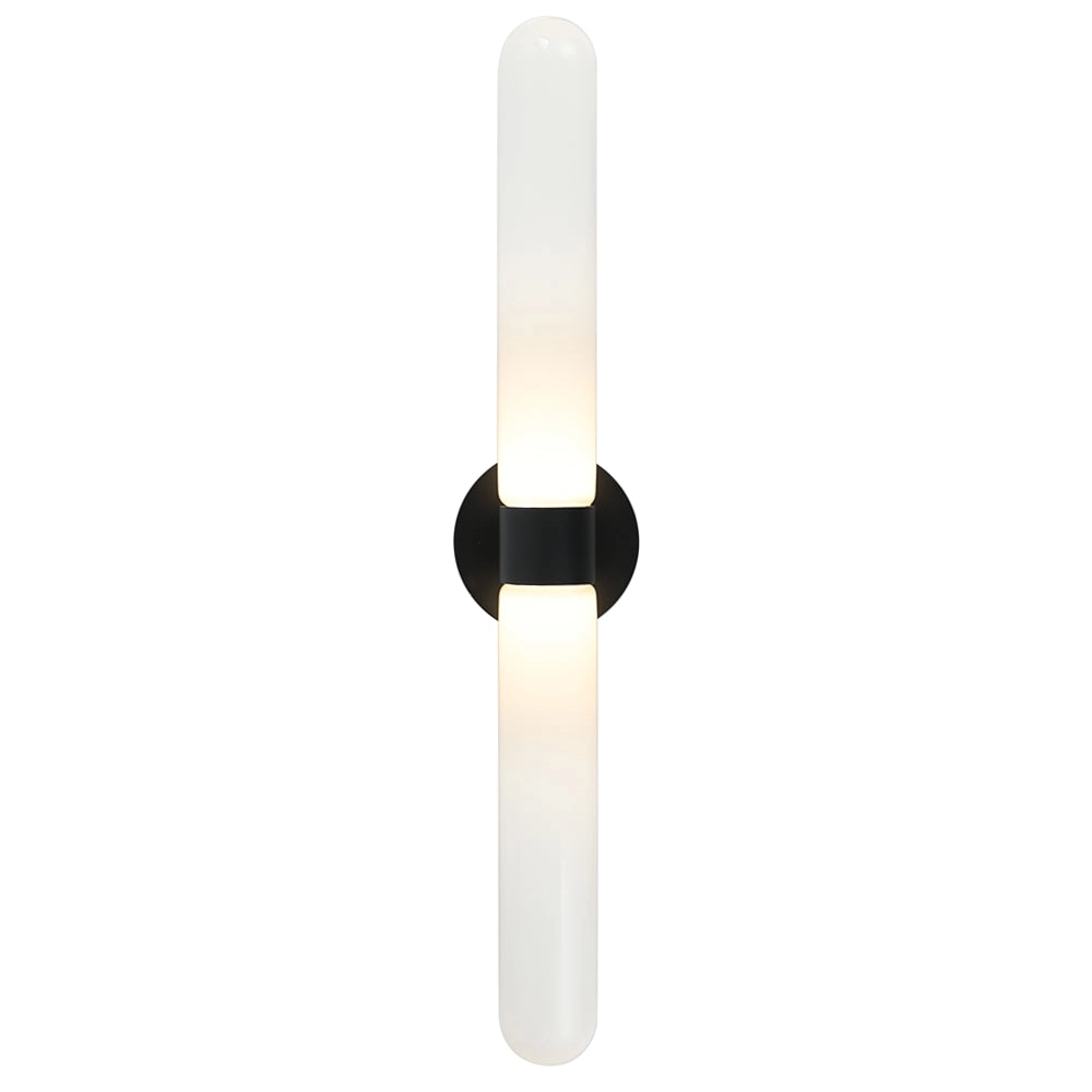 Apliqué vidrio opal + negro 53,5 cm LED 8W - ONAP0076