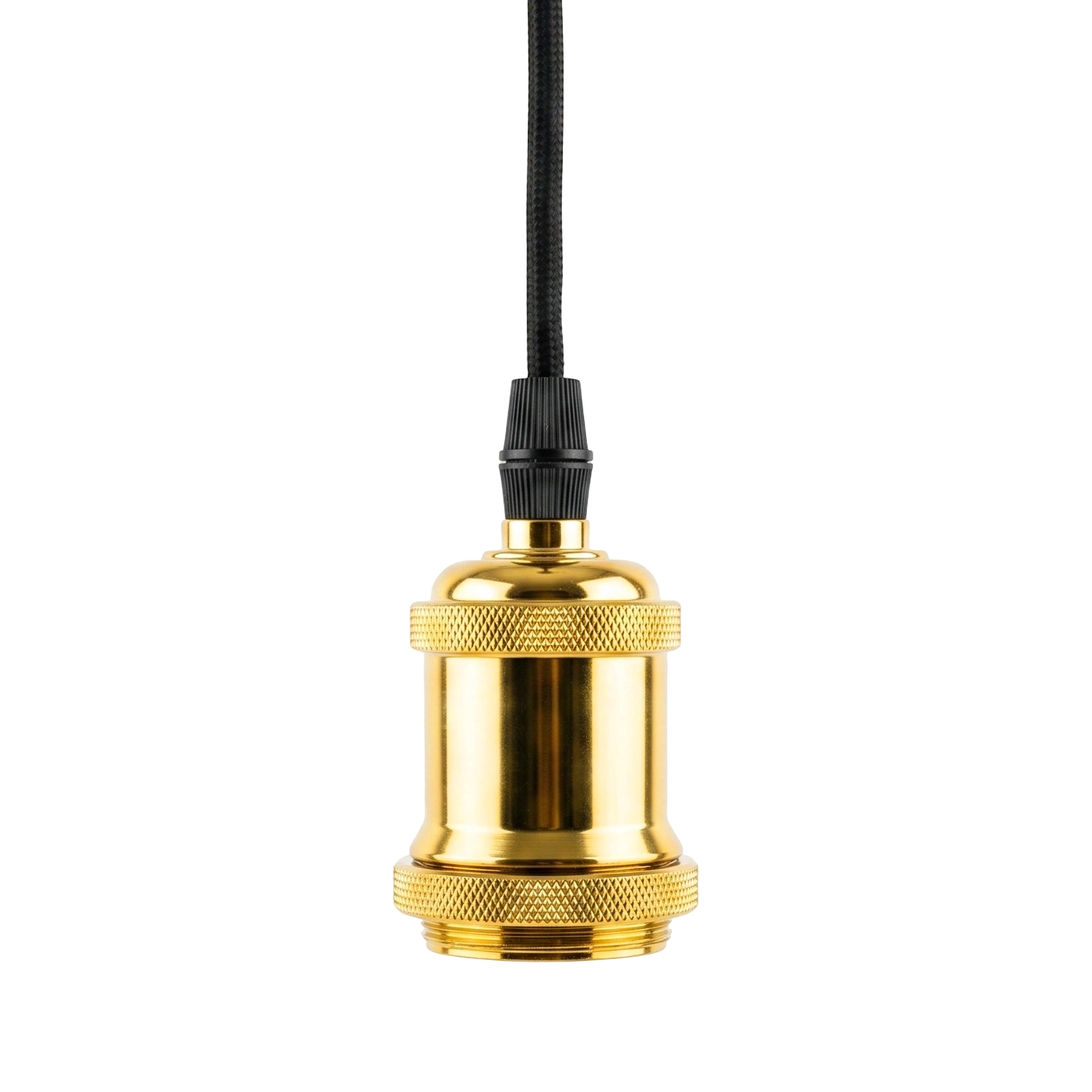 Kit de Soquete y baldequin oro cable 90 cm E27 - KOLC0010