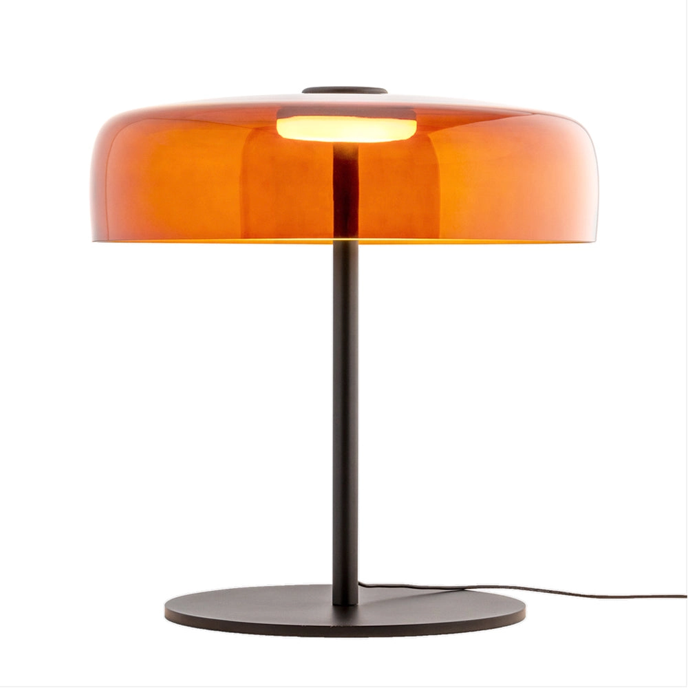 Lámpara sobremesa vidrio naranjo Ø42x45 cm 5W LED - LGLS0068