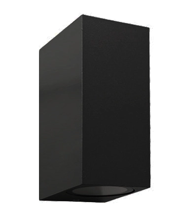 Aplique Negro bidireccional interior/exterior 2 luces GU10 - DLAP0010