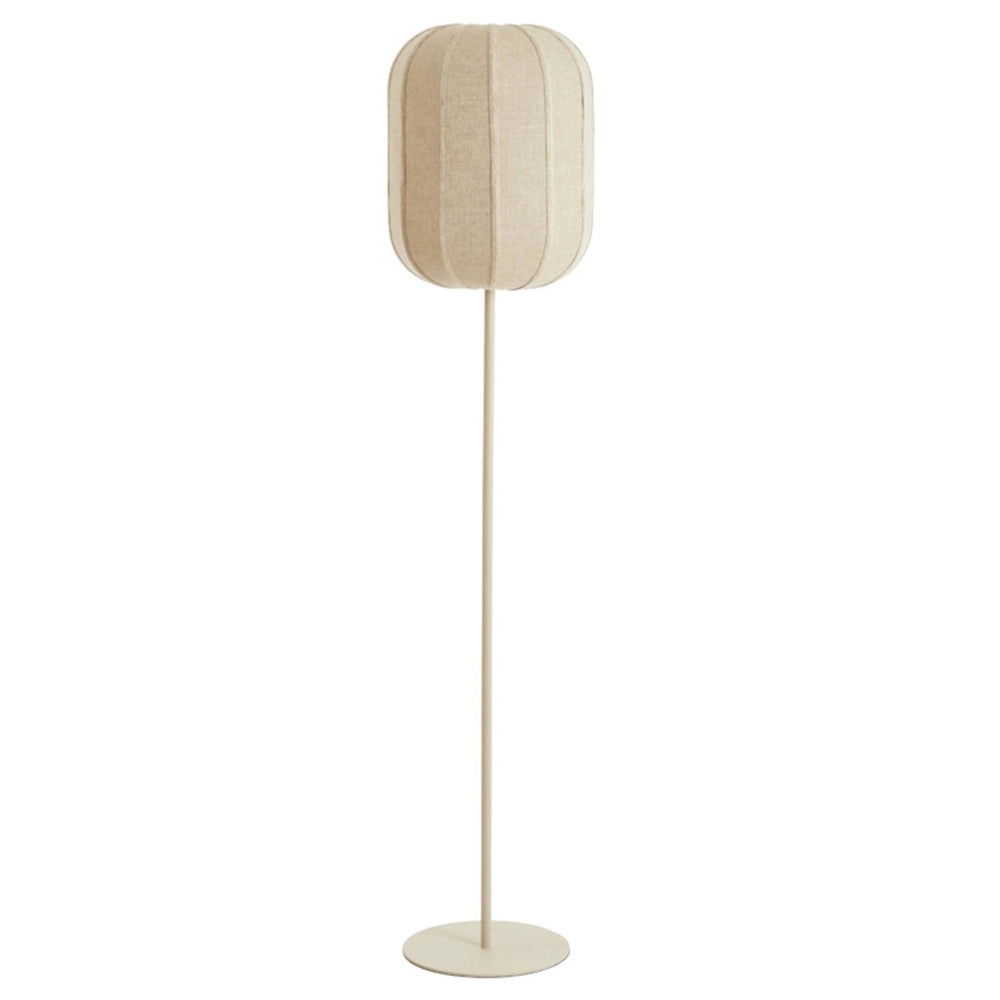Lámpara de pie lino natural arena Ø35x165 cm E27 - LLLP0104