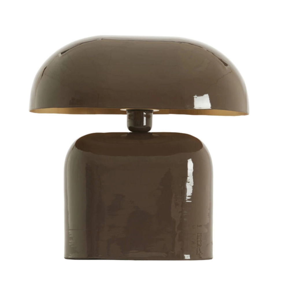 Lámpara de mesa metal café oscuro brillante L37xH37cm E27 - LLLS0450