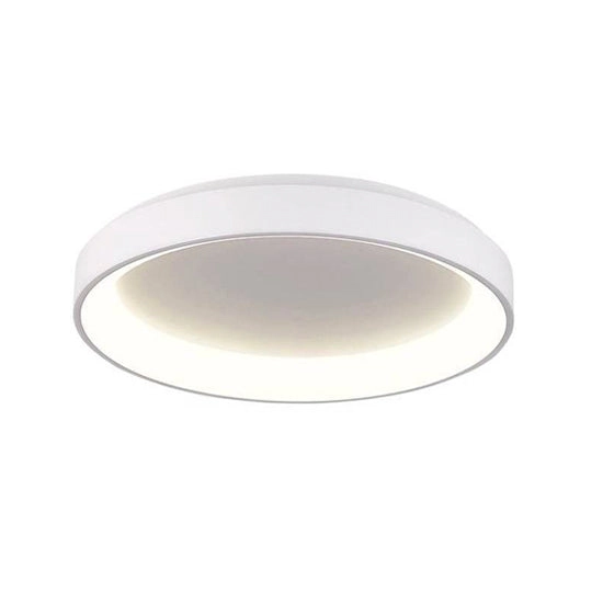Plafón aluminio blanco difusor acrílico Ø 38 cm LED 30W - OYPL0004
