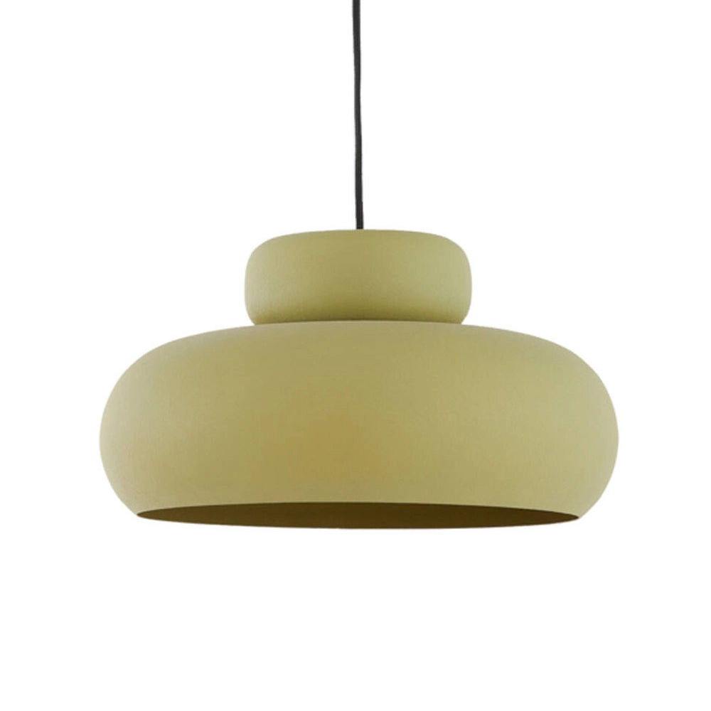 Lámpara colgante metal verde oliva mate Ø39x20 cm E27 - LLLC0646
