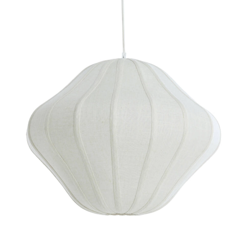 Lámpara colgante lino crema Ø50x40 cm E27 - LLLC0635