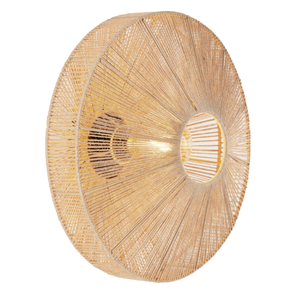 Lámpara de pared yute natural Ø43x43 cm E27 - LLAP0105